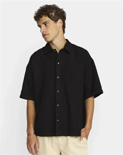 Revolution - Oversize Skjorte - Black